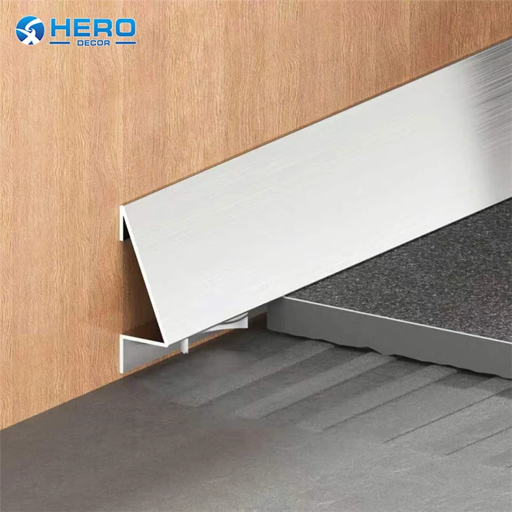 Stainless Steel Micro Skirting Boards With Spring Fixing factory